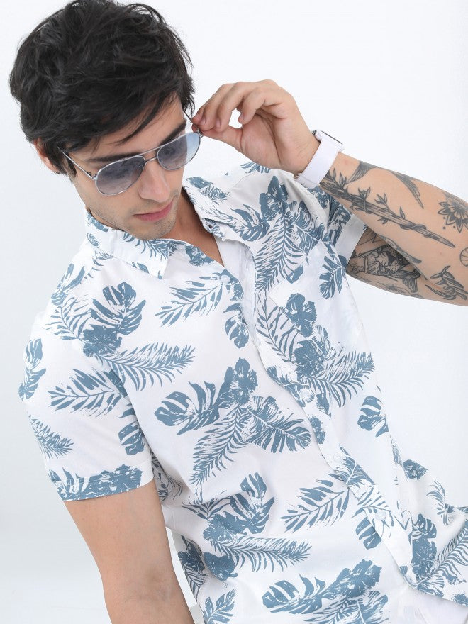 Men Multi Printed Slim Fit Casual Shirt