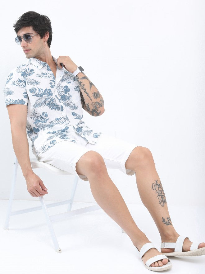 Men Multi Printed Slim Fit Casual Shirt