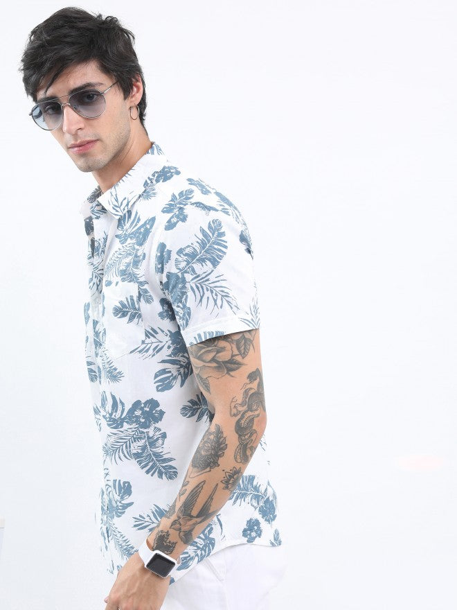 Men Multi Printed Slim Fit Casual Shirt