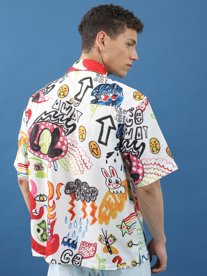 Men Oversized Fit Casual Shirt