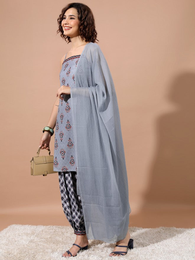 Women Grey Kurta Set
