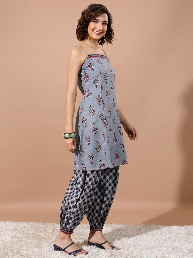 Women Grey Kurta Set