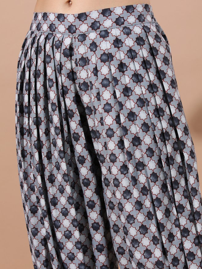Women Grey Kurta Set