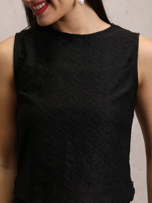 Black Top with Skirt Co-ords