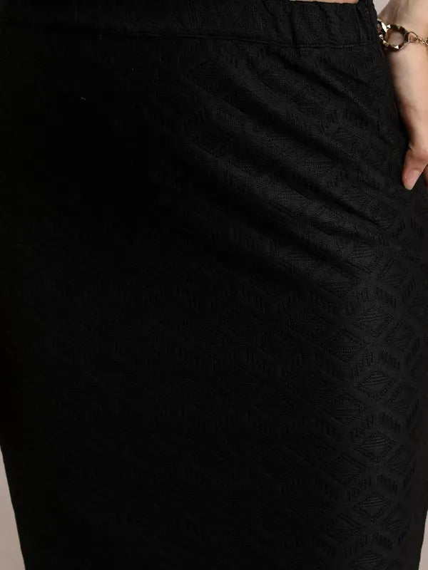 Black Top with Skirt Co-ords