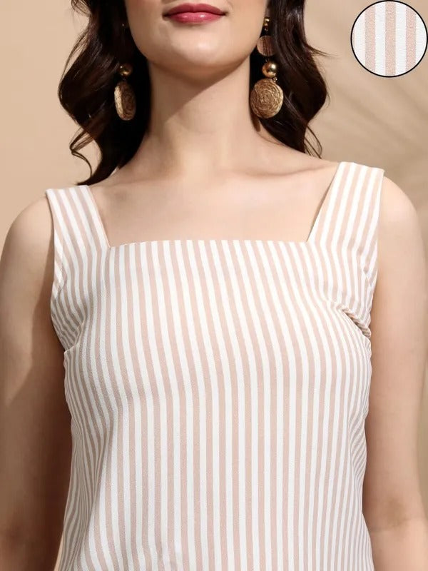 Peach Top and Skirt Co-ords