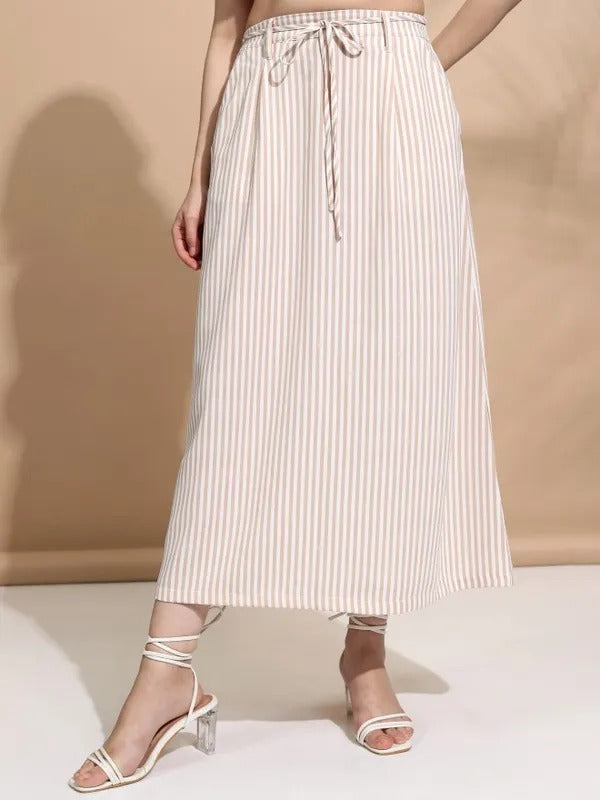 Peach Top and Skirt Co-ords