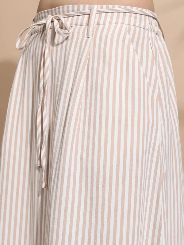 Peach Top and Skirt Co-ords