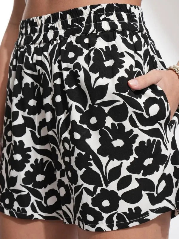 Offwhite Multi Top and Skirt Co-ords