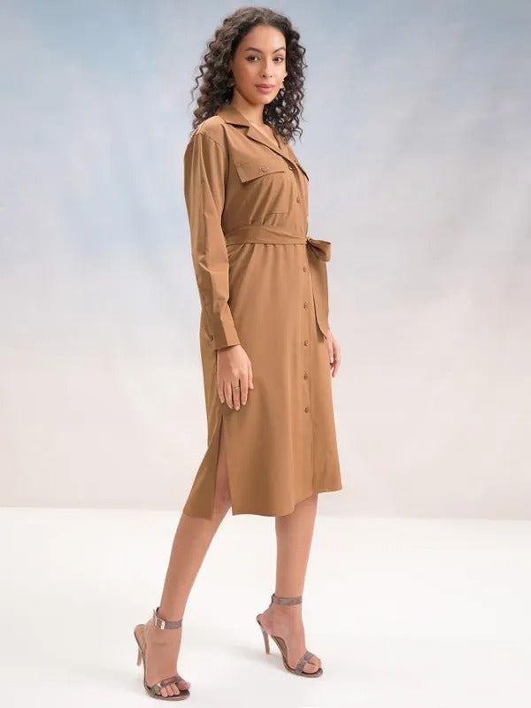 Rust Casual Dress