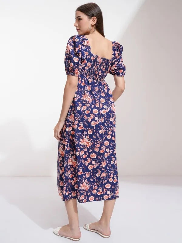 Navy/Multi Casual Dress