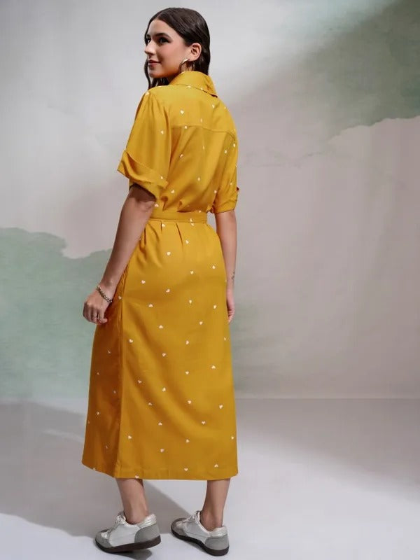 Mustard Casual Dress