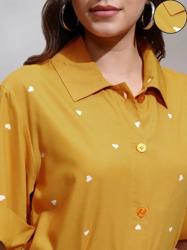 Mustard Casual Dress