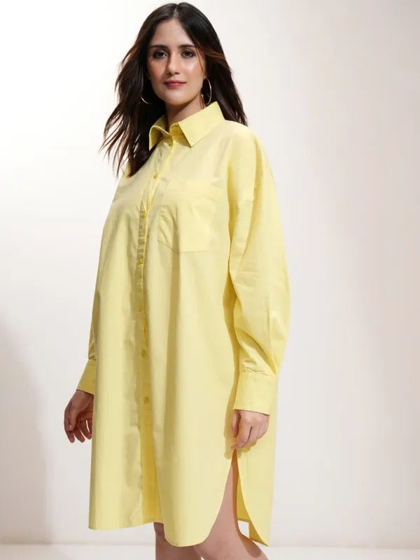 Yellow Printed Dress