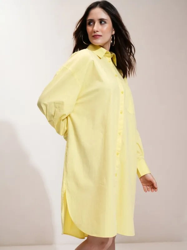 Yellow Printed Dress