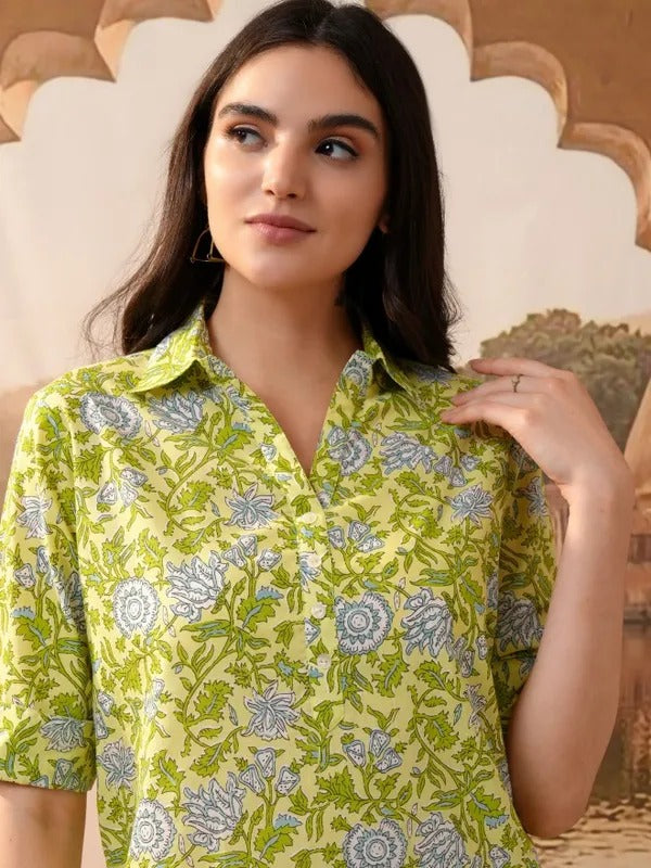 Lime Tunic with Trousers Co-Ords