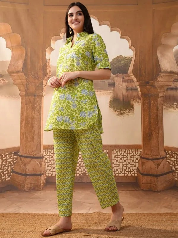 Lime Tunic with Trousers Co-Ords