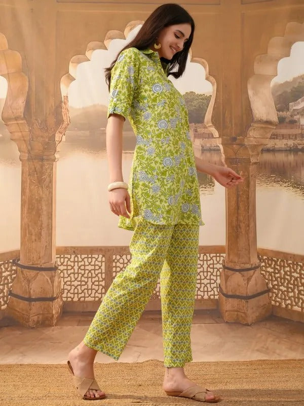 Lime Tunic with Trousers Co-Ords