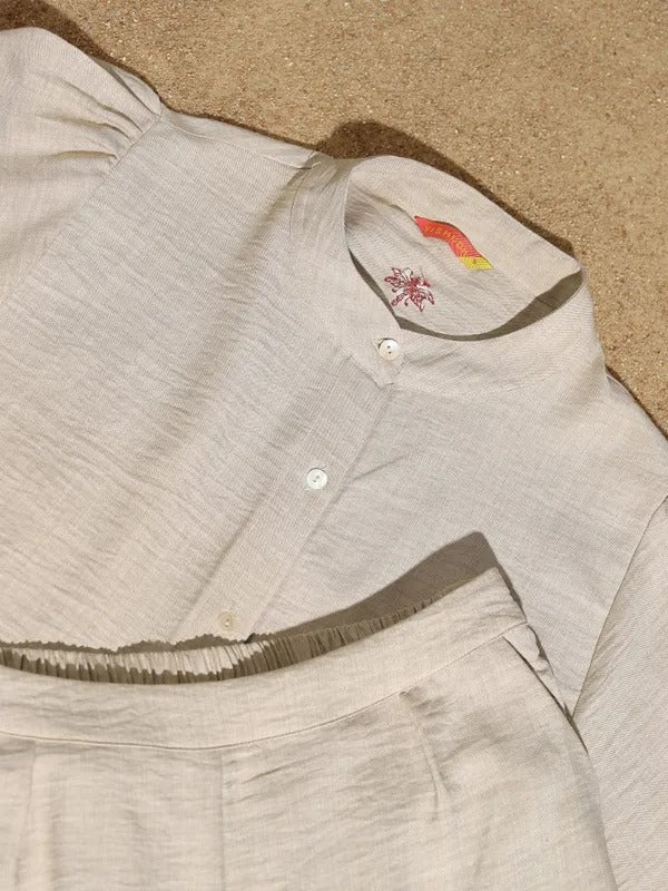 Beige Tunic with Trousers Co-Ords