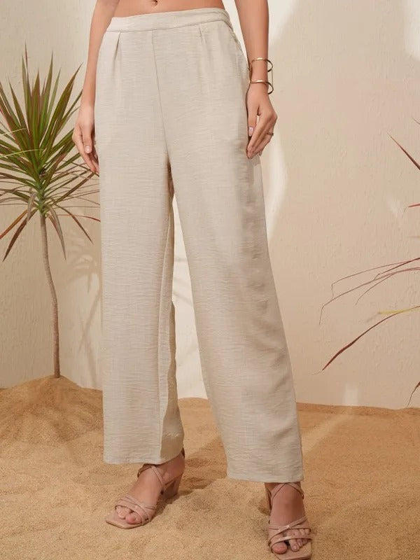 Beige Tunic with Trousers Co-Ords