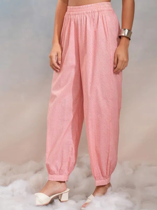 Pink Embroidered Kurta