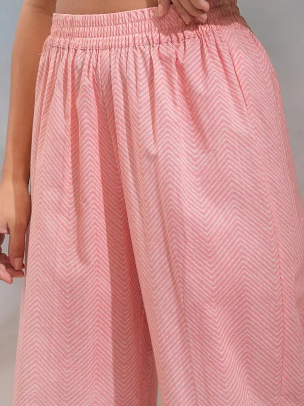 Pink Embroidered Kurta