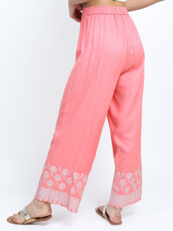 Pink Straight Palazzo