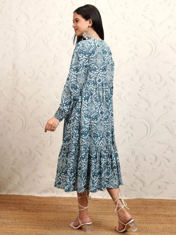 Blue Printed Kurta