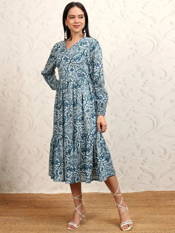 Blue Printed Kurta