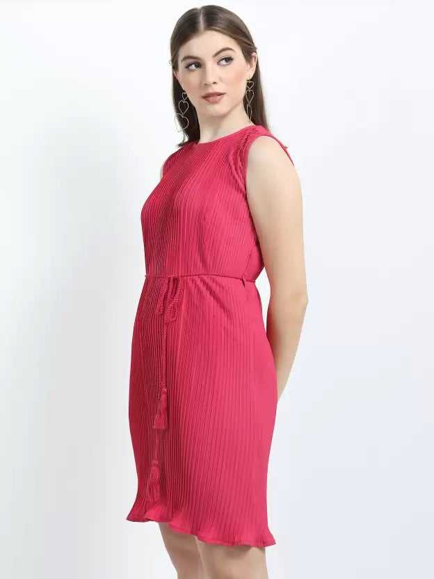 Women Sheath Pink Dress