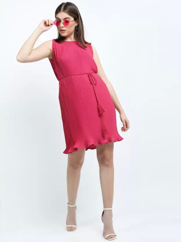 Women Sheath Pink Dress
