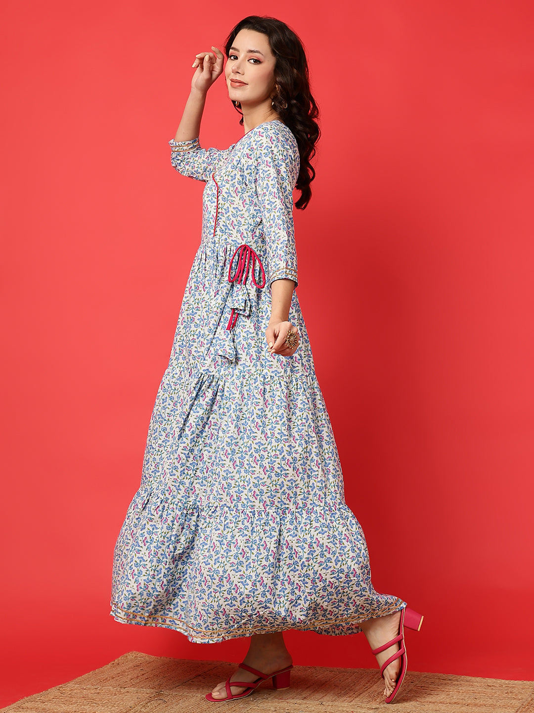 Cotton Printed Ankle Length Kurta