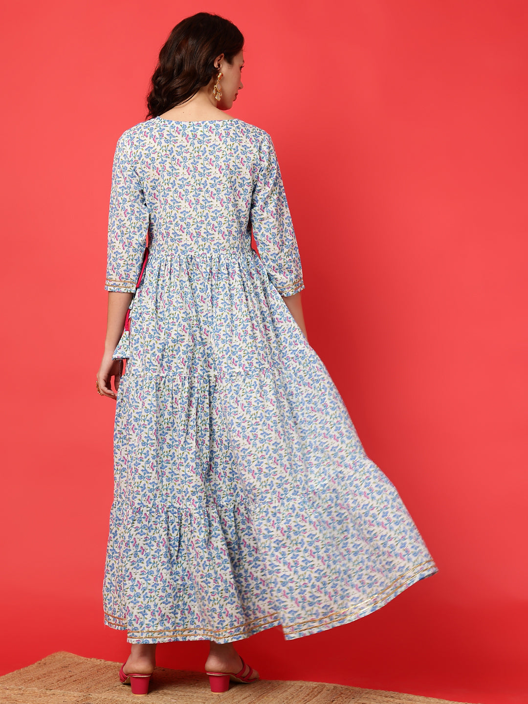 Cotton Printed Ankle Length Kurta