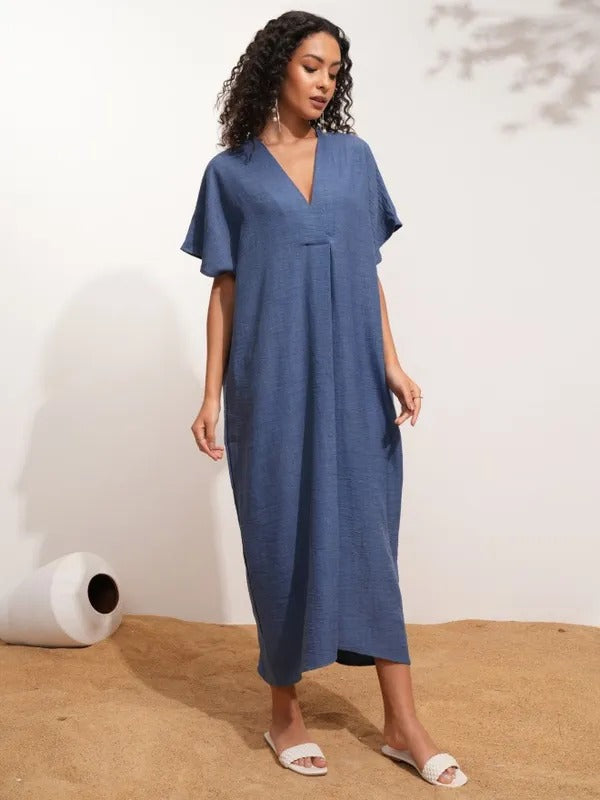 Indigo Printed Dress