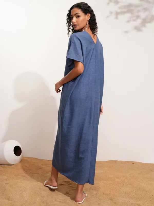 Indigo Printed Dress