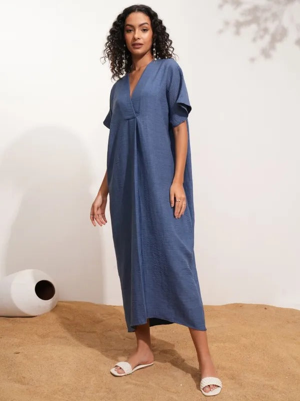 Indigo Printed Dress