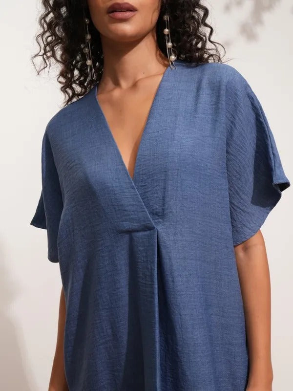 Indigo Printed Dress