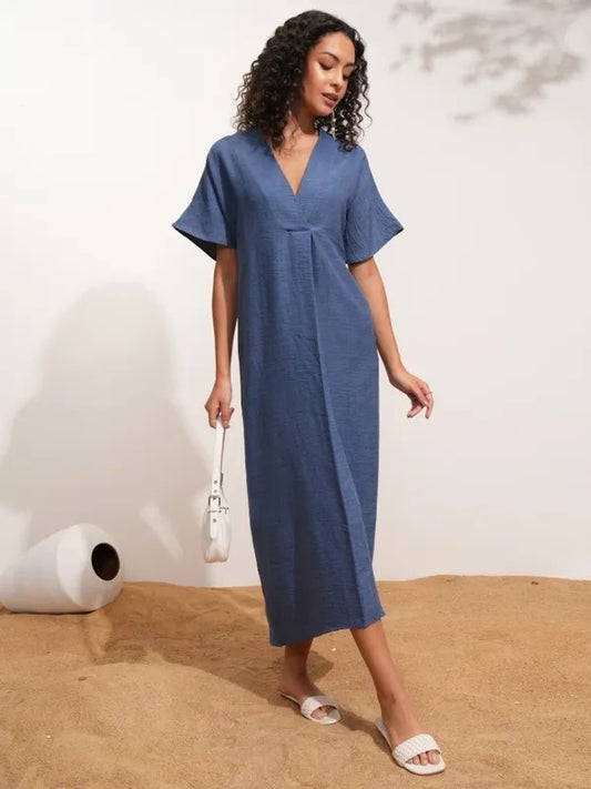 Indigo Printed Dress