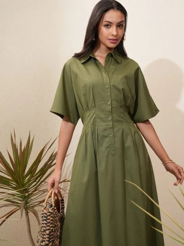 Green Casual Dress