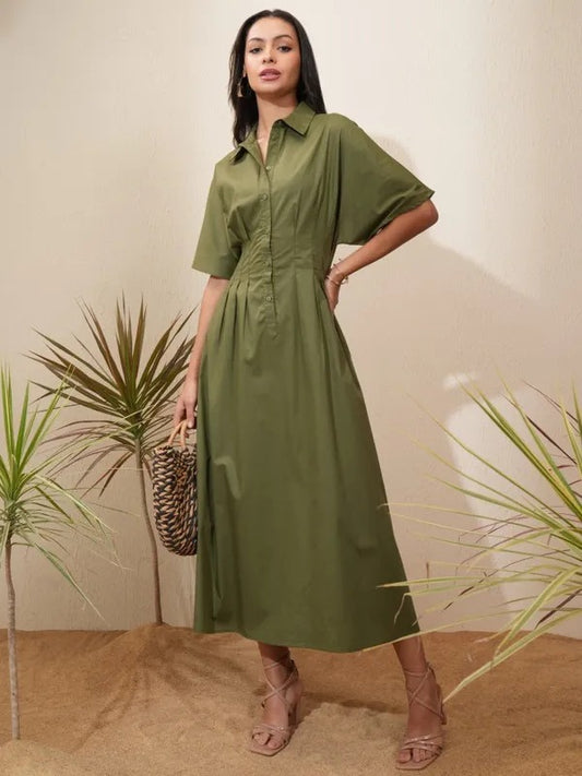 Green Casual Dress