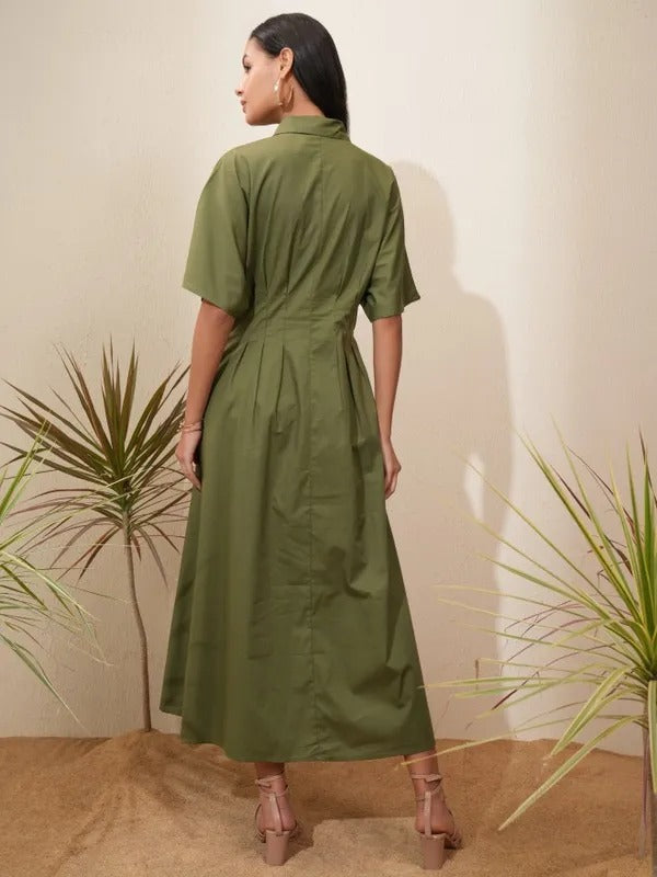 Green Casual Dress