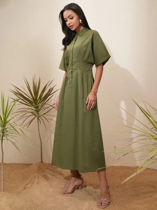 Green Casual Dress