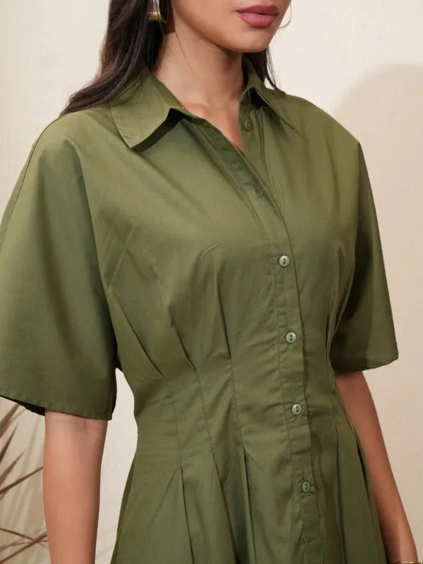 Green Casual Dress