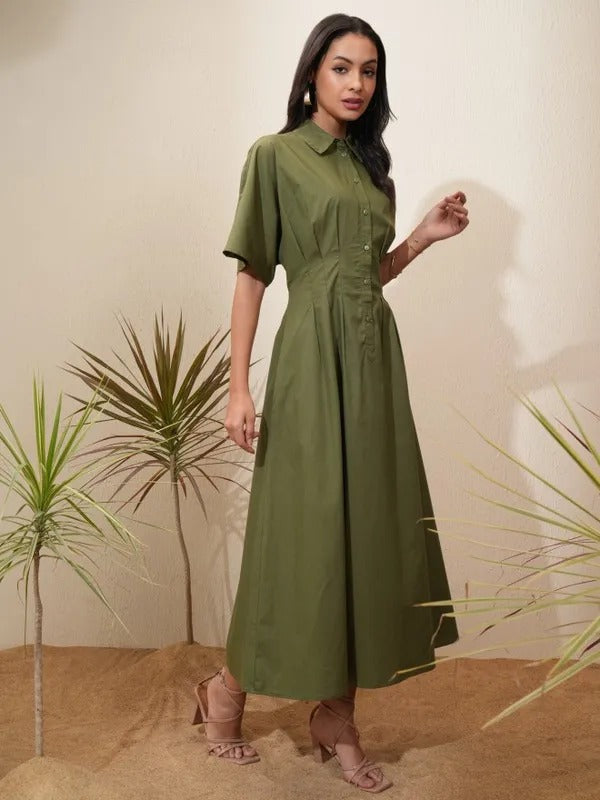 Green Casual Dress