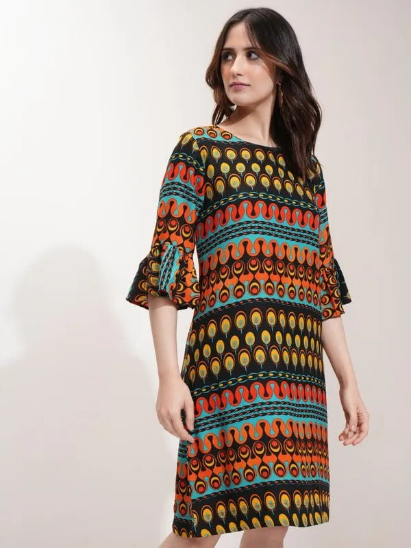 Black Multi Casual Dress