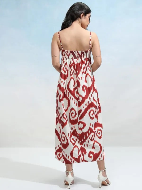 Red Multi Casual Dress