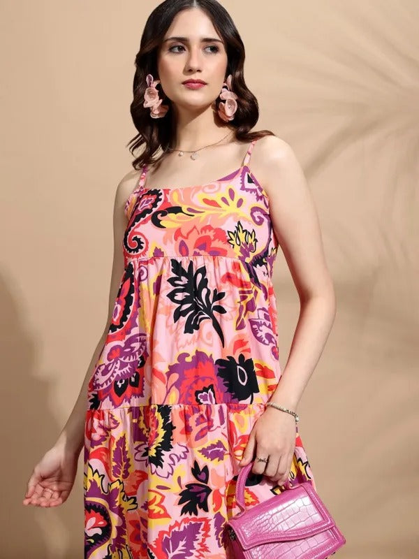 Pink Multi Casual Dress