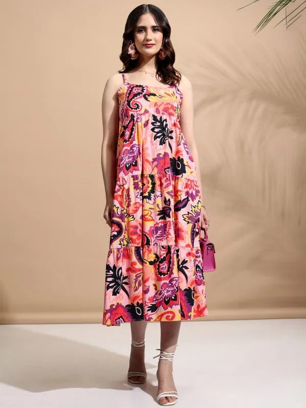 Pink Multi Casual Dress