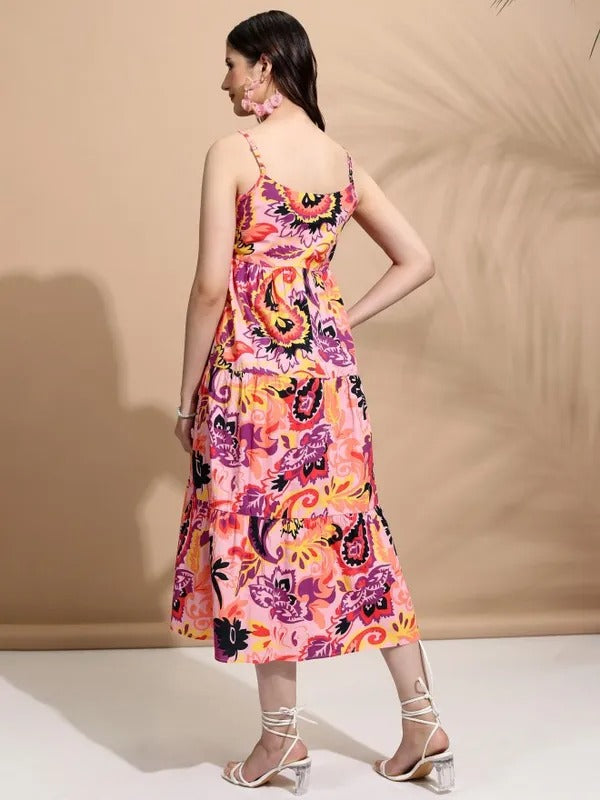 Pink Multi Casual Dress