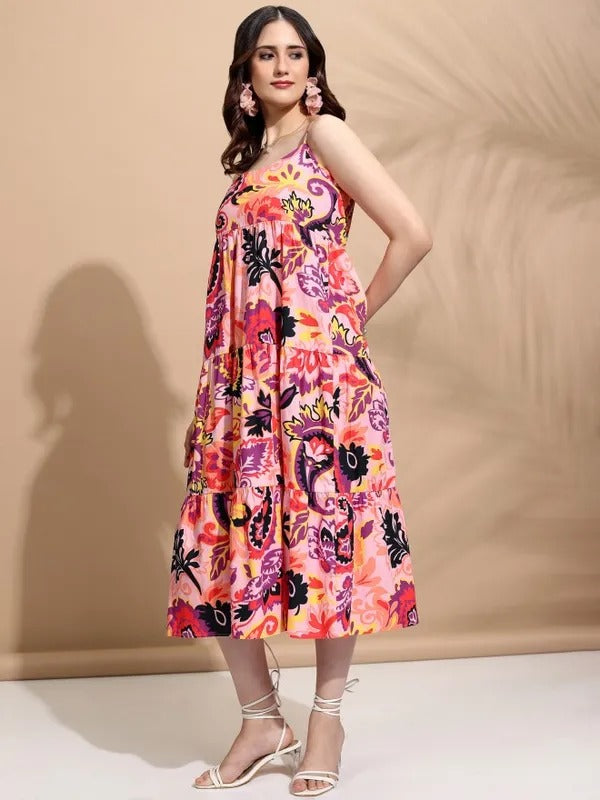 Pink Multi Casual Dress